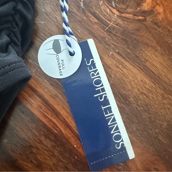 NWT Sonnet Shores Bikini Bottoms Black Size 16 Modest Full Coverage Swim Bathing - Picture 4 of 9